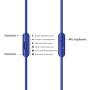 SINDERY Replacement Audio Cable Cord Wire with in-line Microphone and Control Compatible with Beats by Dr Dre Headphones Solo/Studio/Pro/Detox/Wireless/Mixr/Executive/Pill (Blue)
