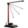 5 in 1 Wireless Charger LED Desk Lamp Charging Station Compatible with iPhone11/11Pro/11Pro Max/X/XS/XR/XS Max/8/8+,Airpod Apple Watch 4/3/2/1(NOT 5),Galaxy S10+/S9+/S8/S7 Qi Enabled Phones (White)