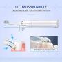 Ultrasonic Powered Toothbrushes Electric Powerful Sonic Cleaning - Ultra Sonic 40,000 VPM Motor Wireless Charging 4 Modes Smart Timer Modern Electric Toothbrush (White)