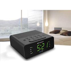 Emerson SmartSet Alarm Clock Radio with AM/FM Radio, Dimmer, Sleep Timer and .9'' LED Display, CKS1900