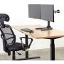 VIVO Freestanding Dual Computer Monitor Mount, Fully Adjustable VESA Stand with Base for Two (2) Ultra Wide Screens up to 38'' (STAND-V102AF)