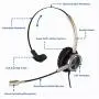 Phone Headset RJ9 for Office Call Center with Noise Cancelling Mic with Extra 3.5mm Connetor for Mobiles Compatible with Avaya Nortel Aastra Toshiba Phone