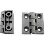 Pro Bamboo Kitchen 2pcs Plastic Four Corner Hinge Black Plastic Cabinet Door Reinforced Ball Bearing Hinge for Wooden Electrical Appliances, Electronic Products, Furniture, Lamps, Railings
