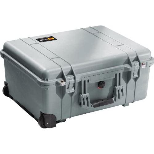 Pelican 1560 Camera Case With Foam (Silver)