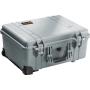 Pelican 1560 Camera Case With Foam (Silver)