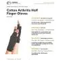 Copper Compression Cotton Arthritis Gloves. Best Copper Infused Glove for Arthritis Hands, Arthritic Fingers, Carpal Tunnel, Computer Typing, Hand Support. Fingerless for Women and Men. (1 Pair)