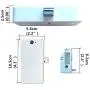 Electronic Cabinet Lock, Hidden DIY RFID Lock Electronic Cabinet Lock ，Invisible Cabinet Lock， RFID Card/Tag Card/Induction Swipe Card to Unlock,for Wooden Cabinet Drawer Locker Cupboard