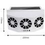 Tonquu Solar Powered Car Ventilator, Solar Powered Car Exhaust Fan, Car Radiator,Eliminate The Peculiar Smell Inside The Car and Can Be Used for General Types of Cars(Black)