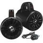 BOSS Audio Systems BM40AMPBT Marine Waketower Speaker System - Bluetooth, 500 Watts of Power Per Pair, 250 Watts Each, 4 Inch, Full Range, 2 Way, Marine Grade, Weatherproof, Sold in Pairs BOSS Audio Systems BM40AMPBT Marine Waketower Speaker System - Bluetooth, 500 Watts of Power Per Pair, 250 Watts Each, 4 Inch, Full Range, 2 Way, Marine Grade, Weatherproof, Sold in Pairs