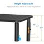 Monitor Stand Riser - 3 Height Adjustable Monitor Stand for Laptop, Computer, iMac, PC, Printer, Desktop Ergonomic Metal Monitor Riser Stand with Mesh Platform for Airflow by HUANUO