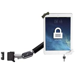 CTA Digital: Heavy-Duty, Security Pole Clamp for 7-14'' Tablets, Fits iPad 10.2-Inch (7th & 8th Gen.), iPad Air 3, iPad Mini 5, 12.9-Inch iPad Pro, iPad Gen 6 & More, Black