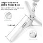 ATUMTEK 51'' Selfie Stick Tripod, All in One Extendable Phone Tripod Stand with Bluetooth Remote 360° Rotation for iPhone and Android Phone Selfies, Video Recording, Vlogging, Live Streaming - White