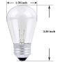 30 Pack S14 Outdoor String Light Bulbs Set, 120V 11W Clear Outdoor Patio Vintage Light Shatterproof Bulbs