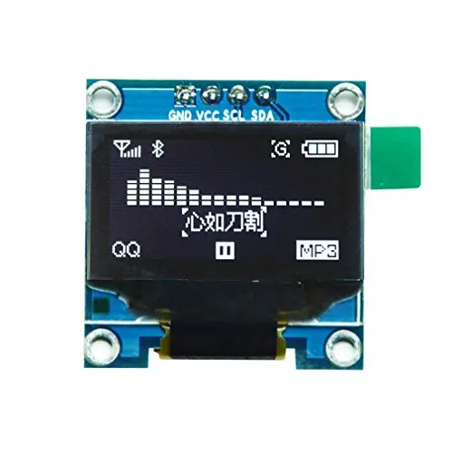 HiLetgo 0.96'' I2C IIC SPI Serial 128X64 OLED LCD Display 4 Pin Font Color White