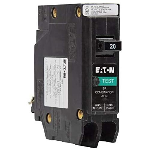 Cutler-Hammer BRP115AF Eaton 15 amps Combination AFCI Single Pole Circuit Breaker, Black