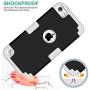 Case for iPod Touches Cases 6th Generation for iPod Touch 5 6 Case, CheerShare Dual Layered 3 in 1 Case for iPod Touch 5 6th Generation (Black + Gray)