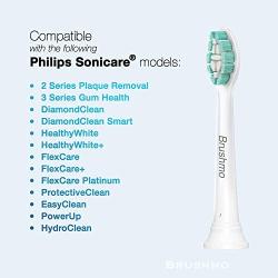 Brushmo Replacement Toothbrush Heads Compatible with Sonicare Electric Toothbrush, 8 Pack
