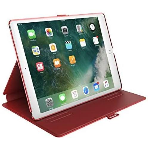 Speck Products BalanceFolio Case and Stand for (2017) iPad 9.7-Inch , 9.7-Inch iPad Pro, iPad Air 2/Air , 90914-6055, Dark Poppy Red/Velvet Red