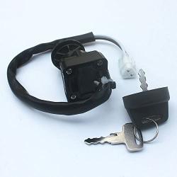KIPA Key Ignition Switch For KAWASAKI Prairie 360 KVF360 KVF 360 4x4 2003-2012, KLF300 B17 BAYOU 300 2004, KFX450R 2008-2014, KVF400 Prairie 400, ATV OEM Part # 27005-1229 2-Positions