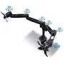 Mount-it! Dual Monitor Desk Mount Swivel Arm, Quick Connect with Combo Grommet and Clamp Base (MI-43111-BLK) Mount-it! Dual Monitor Desk Mount Swivel Arm, Quick Connect with Combo Grommet and Clamp Base (MI-43111-BLK)