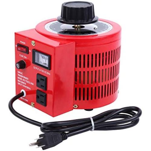 Yonntech Auto Transformer 2000W 20Amp AC Variable Voltage Regulator 2000VA 0-130V Output Autotransformer 110V