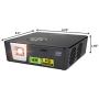 AAXA P6X 1000 Lumen Battery Projector, 4 Hour Battery, Portable Mini Projector, DLP 1080p Support, 30,000 Hours LED, 15000mah Powerbank, HDMI/USB/microSD Input, Worlds Brightest Battery Pico Projector