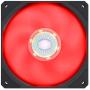 Cooler Master SickleFlow 120 V2 Red Led 120mm Square Frame Fan with Air Balance Curve Blade Design, Sealed Bearing, PWM Control for Computer Case & Liquid Radiator