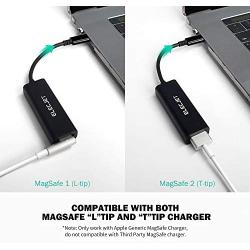 ELECJET AnyWatt USB-C MagSafe Adapter, Type-C to MagSafe 1&2 Converter, Compatible with USB C M1 MacBook Pro Air Charging (Black)