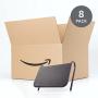 Amazon Basics Metal Computer Monitor Support Stand, Black, 8-Pack