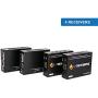 J-Tech Digital 1x4 HDMI Extender Splitter Combo Over Cat5e/Cat6 cable up to 164 feet (50 meters) at 1080P with Local Loop out and Bi-directional IR control (JTDHDEX1x4)
