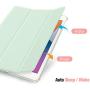 Fintie Case with Pencil Holder for New iPad 8th Gen (2020) / 7th Generation (2019) 10.2 Inch - Slim Shell Cover with Translucent Frosted Stand Hard Back, Supports Auto Wake/Sleep, Green