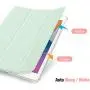 Fintie Case with Pencil Holder for New iPad 8th Gen (2020) / 7th Generation (2019) 10.2 Inch - Slim Shell Cover with Translucent Frosted Stand Hard Back, Supports Auto Wake/Sleep, Green