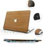 Anban MacBook Air 13 Inch Case 2020 2019 2018 Release A2337 M1 A2179 A1932, Wood Hard Corner Protective Shell Cover with Keyboard & Screen Protector with Retina & Touch ID, MacBook Air 2020 M1 Case
