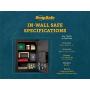 SnapSafe In Wall Gun Safe and Money Safe – This Hidden Safe Provides Security for your Firearms and Valuables, Keypad Entry – Fits Between 2 Wall Studs, Flush Mount – Ideal for Home or Office