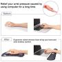 Keyboard Wrist Rest Pad and Mouse Wrist Rest Support Mouse Pad Set,DQQH Non Slip PU Base Wrist Support with Ergonomic Raised Memory Foam for Easy Typing & Pain Relief (Starry Night)