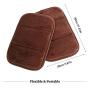 4Pcs Portable Computer Elbow Wrist Pad, AUHOKY 2 Sets Ergonomic Keyboard Wrist Rest Elbow Support Mat for Office Desktop Working Gaming, Memory Foam Relieve Elbow Pain (7.9″×11.8″, Brown)