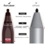RENAISSER Stylus for Surface, Made in Taiwan, 4096 Pressure Sensitivity, 100% Match Surface Pro X/7/6/5 Magnetic Attachment, First D Shape Body, Quick Charge, Rechargeable, Raphael 520