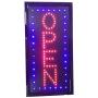 LED Open Sign for Business Displays: Vertical Light Up Sign Open with 2 Flashing Modes | Electronic Lighted Signs for Barber Shops, Bars, Restaurants | Non Toxic Mercury Free (19'' x 10'')