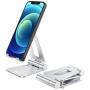 Nulaxy A4 Cell Phone Stand, Fully Foldable, Adjustable Desktop Phone Holder Cradle Dock Compatible with Phone 11 Pro Xs Xs Max Xr X 8, iPad Mini, Nintendo Switch, Tablets (7-10''), All Phones
