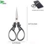BIHRTC Small Embroidery Scissors 4.5 Inch Sewing Scissors Small Sharp Tailor Scissors Dressmaker Shears for Sewing Office Art Work Needlework Threading Crochet Craft Scissors