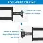FOZIMOA Full Motion TV Wall Mount Bracket for 28-80 inch Flat Curved TVs, up to 110 lbs and VESA 600x400mm, with Tilt and Swivel Articulating Arms - Single Stud Install