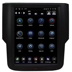 LINKSWELL Gen IV T-Style 10.4 Inch Radio Replacement for RAM 2013-2018 Trucks 1500 2500 3500 GPS Navigation Android Head Unit Multimedia Player HDMI/BT/USB/AUX/WiFi Car Stereo TS-DGPU10-4RR-4A
