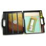 Officemate OIC Carry All Clipboard Storage Box, Letter/Legal Size, Black & Green (83325)