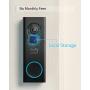 eufy Security, Wi-Fi Video Doorbell, 2K Resolution Video doorbell Camera, No Monthly Fees, Secure Local Storage, Human Detection, 2-Way Audio, Free Wireless Chime-Requires Existing Doorbell Wires