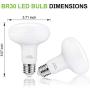 E26 Light Bulbs Dimmable, BR30 Led Bulb 12W (120W Equivalent), 1200lm, 3000K Soft White Indoor Recessed Can Light Bulbs for Ceiling, Bedrooms, Kitchens, Living Rooms, Pack of 4