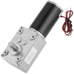 DC 12V 200RPM Worm Gear Motor, 8mm Female Shaft High Torque Turbine Reducer