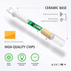 G9 LED Bulb 60W Halogen Equivalent 88PCS LED Light Bulbs No-Flicker 700LM 3000K Soft Warm White 120V Non-Dimmable for Home Lighting Cabinet Bathroom Kitchen Pack of 6