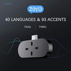 Timekettle Zero Language Translator Device – Supports 40 Languages & 93 Accents Mini Size Voice Translator & Voice Recorder for Traveling Learning Business for Android System Only