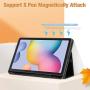 Fintie Folio Case for Samsung Galaxy Tab S6 Lite 10.4 2020 Model SM-P610 (Wi-Fi) SM-P615 (LTE) with S Pen Holder, Soft TPU Back Slim Fit Cover Auto Sleep/Wake, Black