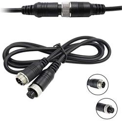 10FT/3M Car 4Pin Aviation Video ExtensionCable for, CCTV Rearview Camera Truck Trailer Camper Bus Motorhome Vehicle Backup Monitor Waterproof Shockproof System